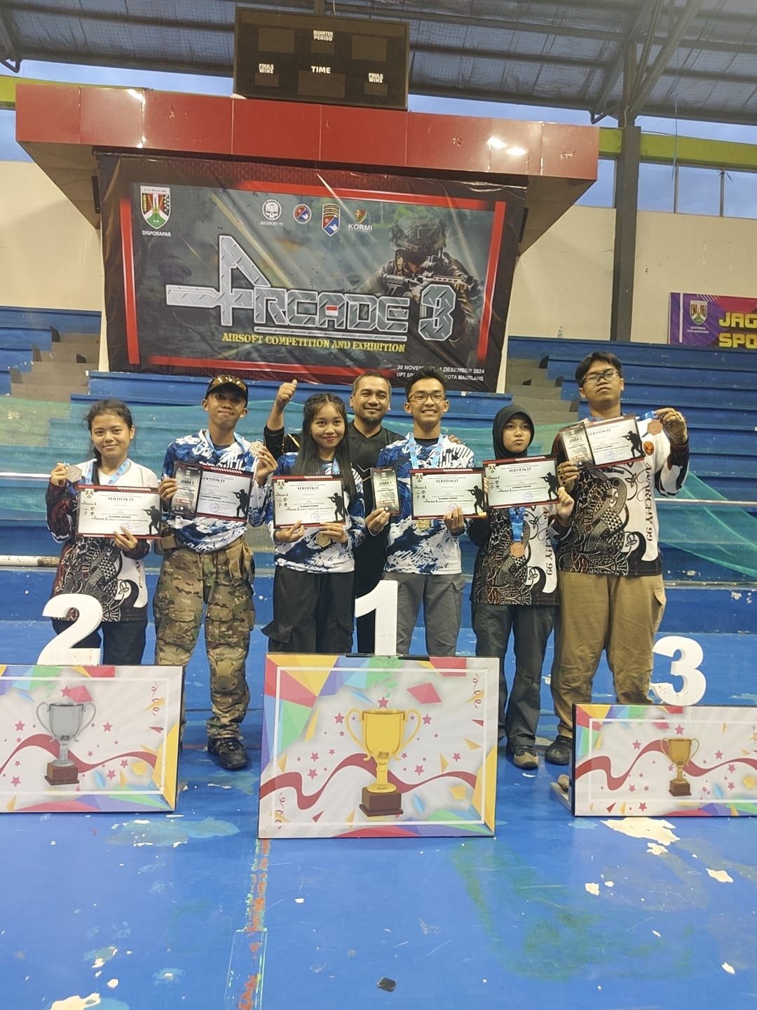 Kejuaraan Arcade 3, Airsoft Competition end Exhibition